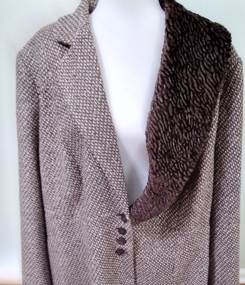 Lane Bryant Tweed Wool Blend Coat - Picture 4 of 7